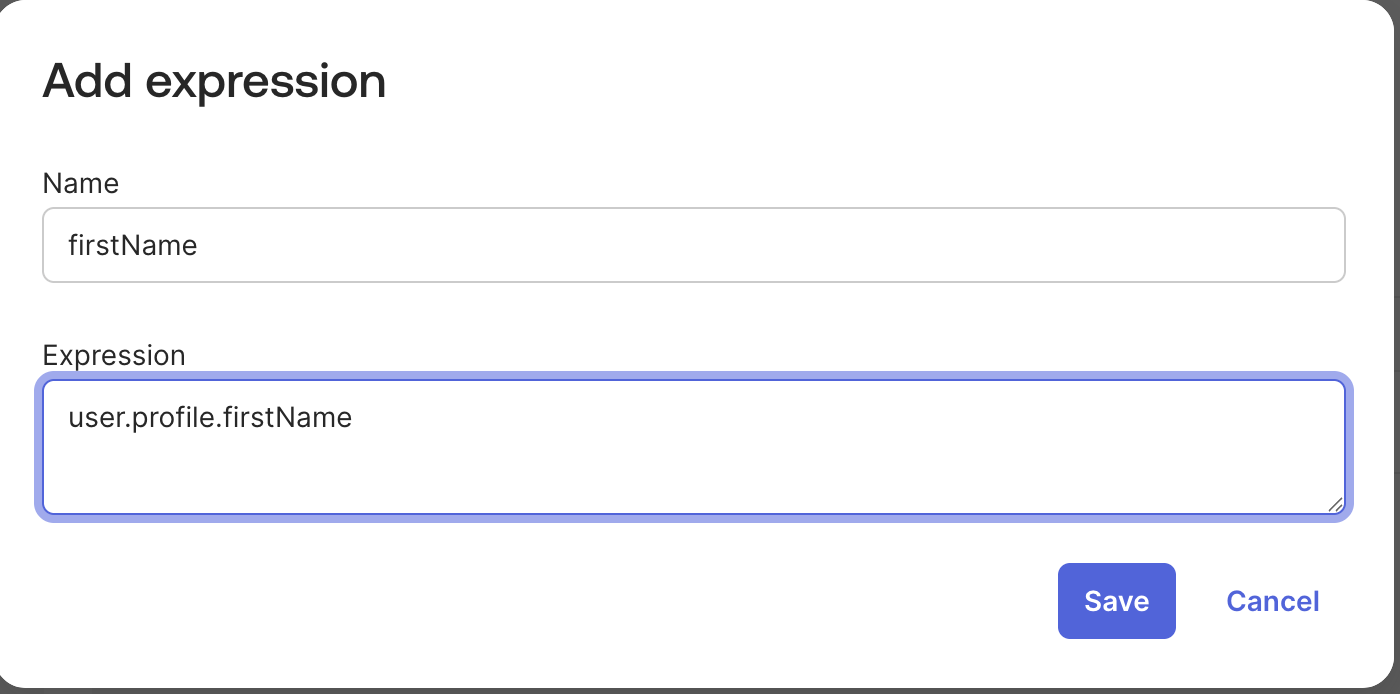 Attribute mapping on Okta Admin Console
